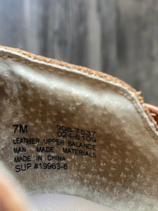 Cabin Creek Womens Brown Woven Leather Slip-On Loafers Size 7 - Picture 7 of 9